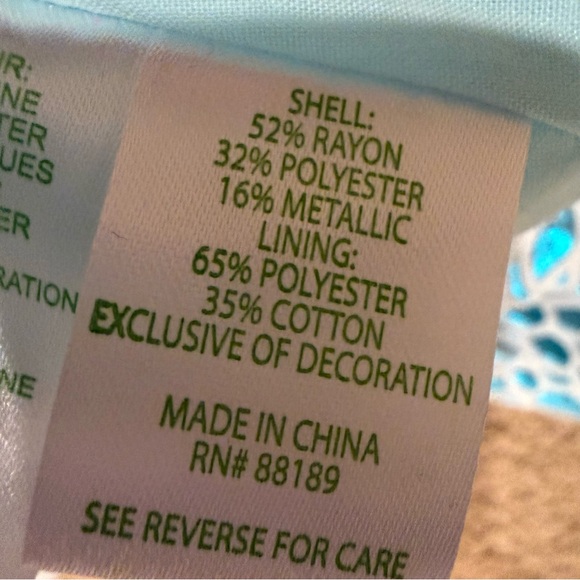 NEW LILLY PULITZER MINI FRANCI DRESS BERMUDA BLUE LAGOON - Picture 15 of 15